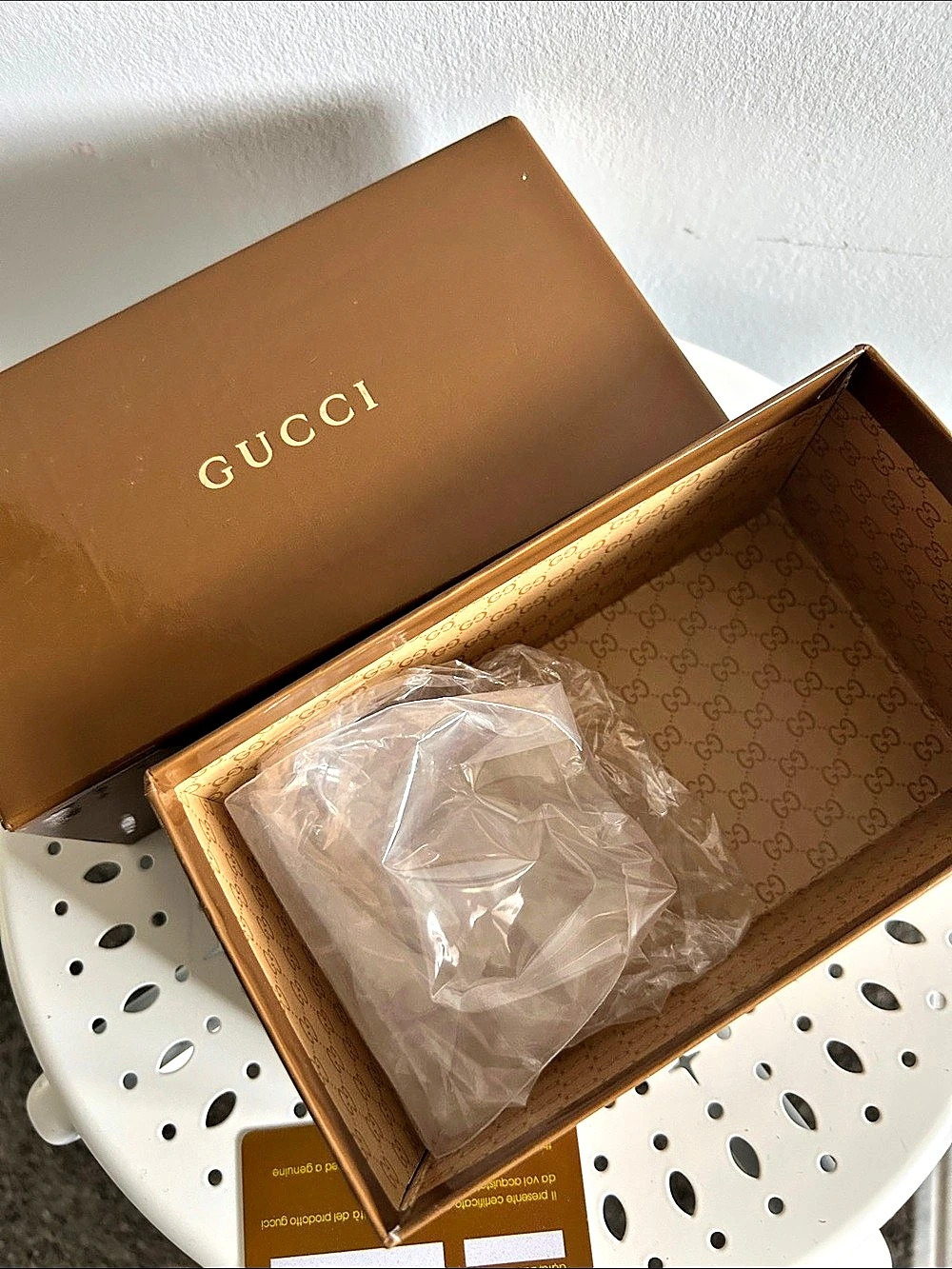 Gucci Presentation Box & Packaging in Brown